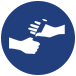 hands passing a baton icon for san antonio ssc corporate field days